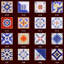 Factory supply 10*10cm mexican talavera tiles bathroom and kitchen the the pattern wall tiles luxury villa tile by Vivid Tiles | Souqify