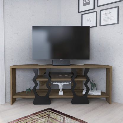 Firal TV UNITESI - OUD OAK AND Black COLOUR by DECOROTIKA | Souqify