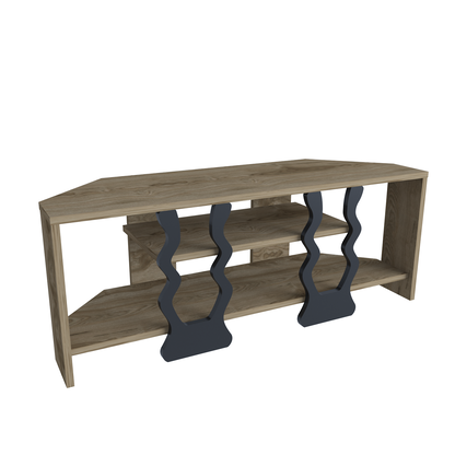 Firal TV UNITESI - OUD OAK AND Black COLOUR by DECOROTIKA | Souqify