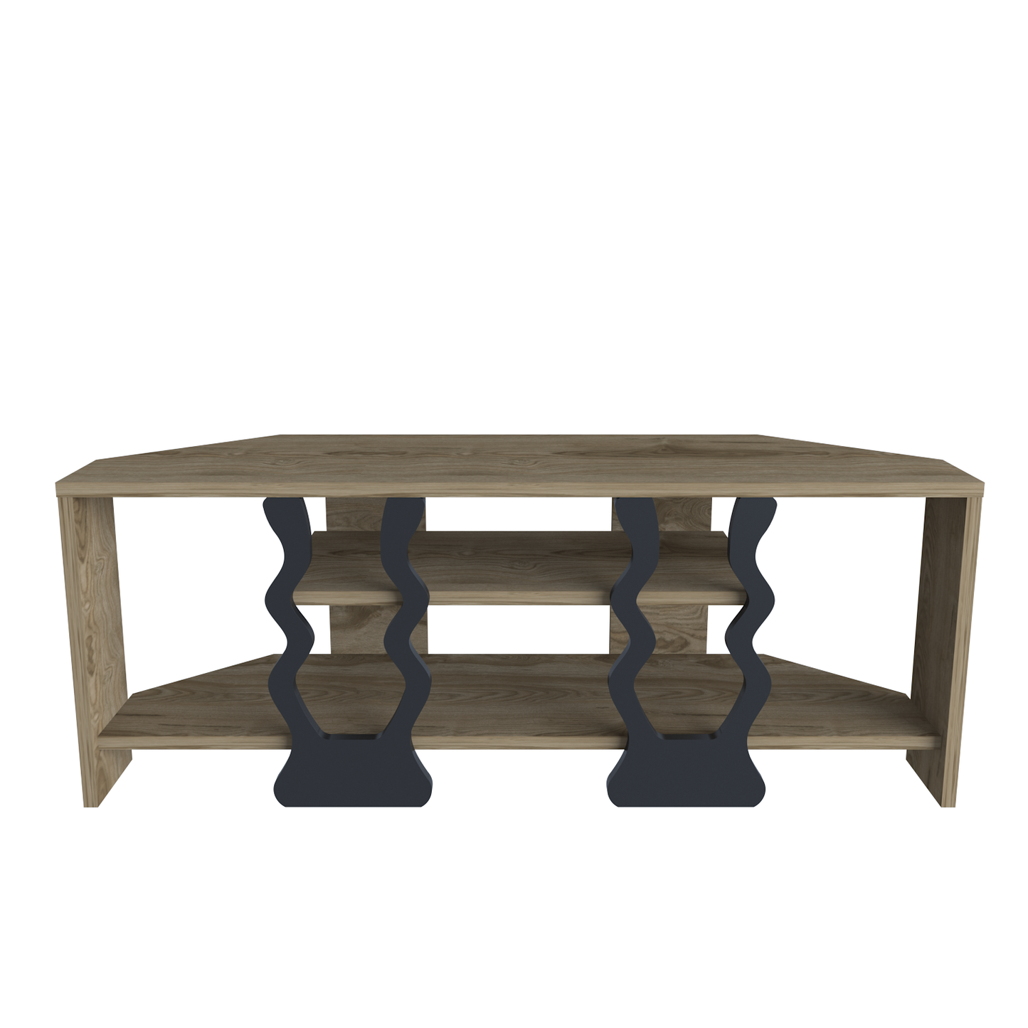 Firal TV UNITESI - OUD OAK AND Black COLOUR by DECOROTIKA | Souqify