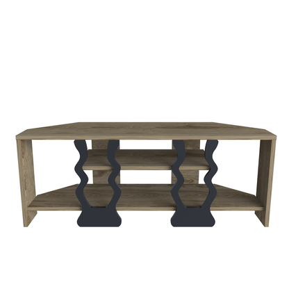 Firal TV UNITESI - OUD OAK AND Black COLOUR by DECOROTIKA | Souqify