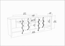 Firal TV UNITESI - OUD OAK AND Black COLOUR by DECOROTIKA | Souqify