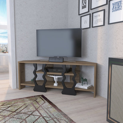 Firal TV UNITESI - Walnut AND Black COLOUR by DECOROTIKA | Souqify
