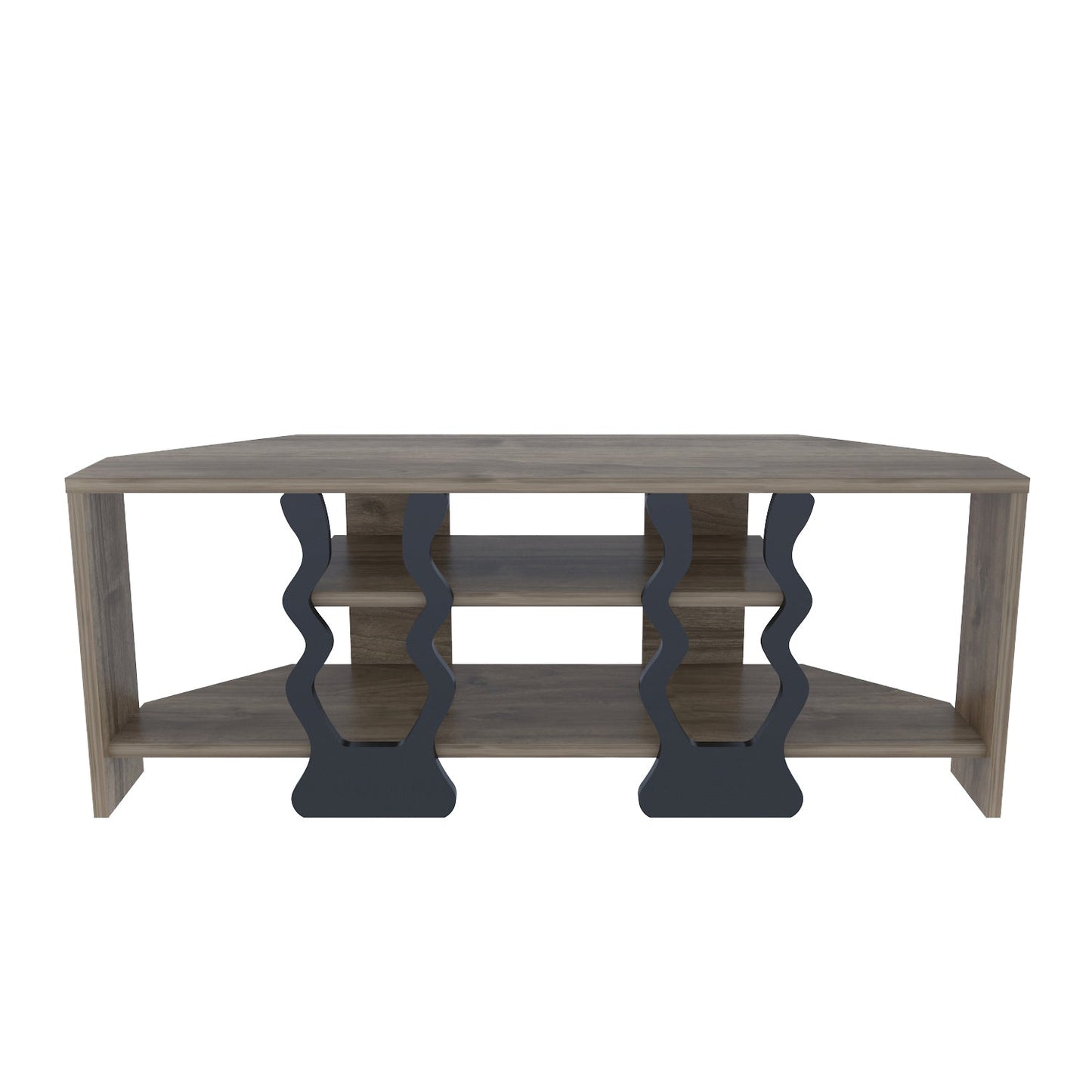 Firal TV UNITESI - Walnut AND Black COLOUR by DECOROTIKA | Souqify
