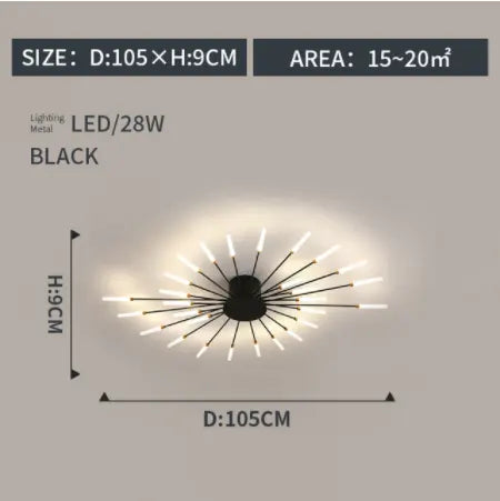fireworks led Ceiling Lamp For Living Room Bedroom Home Modern Led Ceiling Chandelier Lamp Lighting by Zhongsan | Souqify