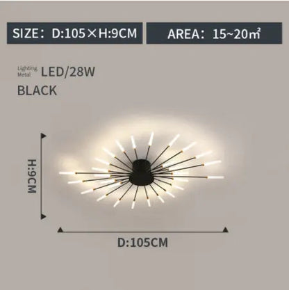 fireworks led Ceiling Lamp For Living Room Bedroom Home Modern Led Ceiling Chandelier Lamp Lighting by Zhongsan | Souqify
