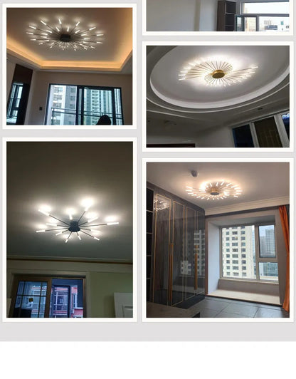 fireworks led Ceiling Lamp For Living Room Bedroom Home Modern Led Ceiling Chandelier Lamp Lighting by Zhongsan | Souqify