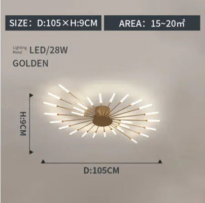 fireworks led Ceiling Lamp For Living Room Bedroom Home Modern Led Ceiling Chandelier Lamp Lighting by Zhongsan | Souqify
