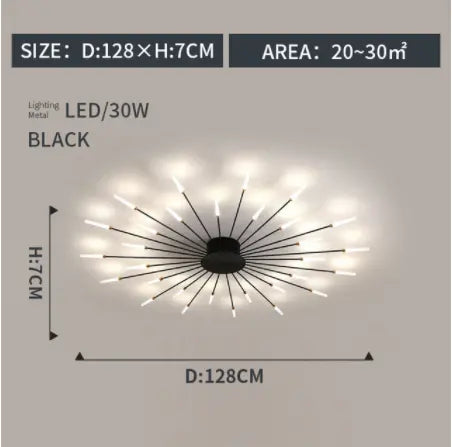 fireworks led Ceiling Lamp For Living Room Bedroom Home Modern Led Ceiling Chandelier Lamp Lighting by Zhongsan | Souqify