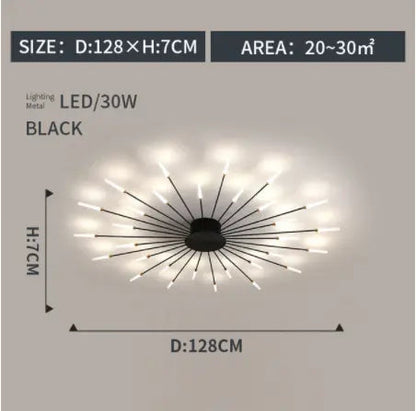 fireworks led Ceiling Lamp For Living Room Bedroom Home Modern Led Ceiling Chandelier Lamp Lighting by Zhongsan | Souqify
