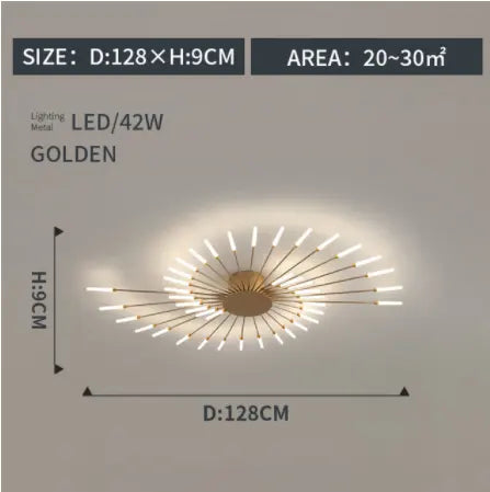 fireworks led Ceiling Lamp For Living Room Bedroom Home Modern Led Ceiling Chandelier Lamp Lighting by Zhongsan | Souqify