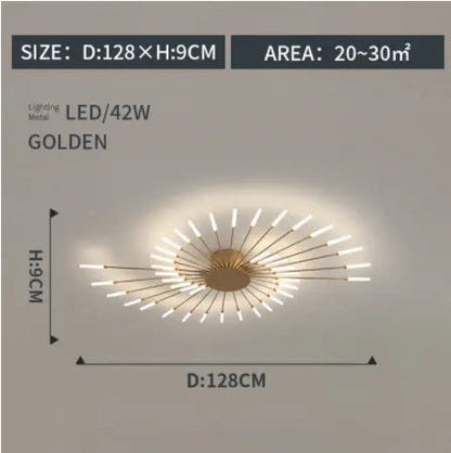 fireworks led Ceiling Lamp For Living Room Bedroom Home Modern Led Ceiling Chandelier Lamp Lighting by Zhongsan | Souqify