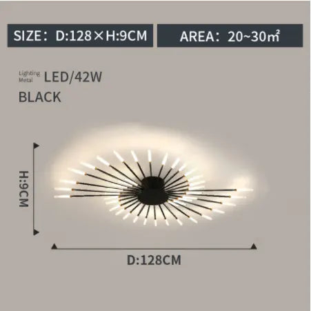 fireworks led Ceiling Lamp For Living Room Bedroom Home Modern Led Ceiling Chandelier Lamp Lighting by Zhongsan | Souqify
