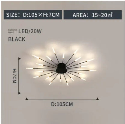 fireworks led Ceiling Lamp For Living Room Bedroom Home Modern Led Ceiling Chandelier Lamp Lighting by Zhongsan | Souqify