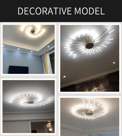 fireworks led Ceiling Lamp For Living Room Bedroom Home Modern Led Ceiling Chandelier Lamp Lighting by Zhongsan | Souqify