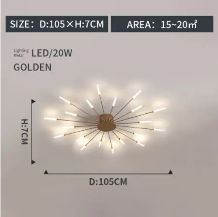 fireworks led Ceiling Lamp For Living Room Bedroom Home Modern Led Ceiling Chandelier Lamp Lighting by Zhongsan | Souqify
