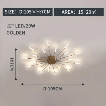 fireworks led Ceiling Lamp For Living Room Bedroom Home Modern Led Ceiling Chandelier Lamp Lighting by Zhongsan | Souqify