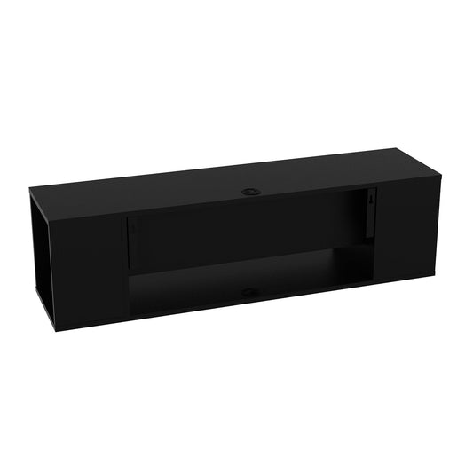 Floating TV Stand Paldi - Black-PAL53FTS03 Black 147 X 40.5 X 14.5 by DECOROTIKA | Souqify