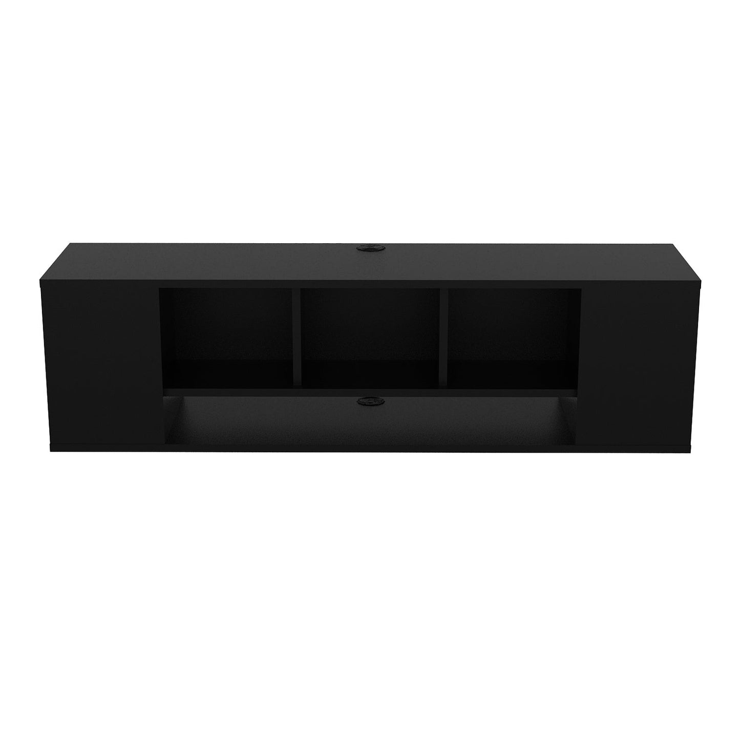 Floating TV Stand Paldi - Black-PAL53FTS03 Black 147 X 40.5 X 14.5 by DECOROTIKA | Souqify