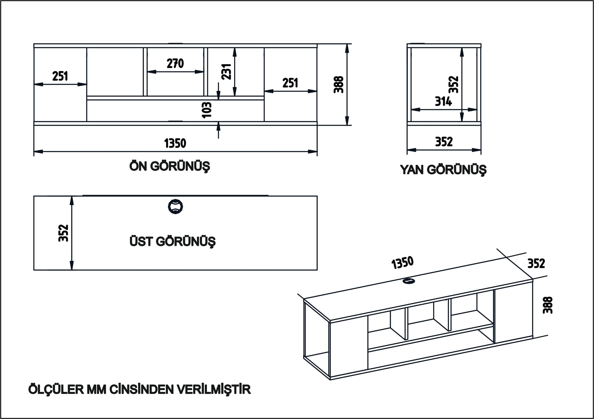 Floating TV Stand Paldi - Black-PAL53FTS03 Black 147 X 40.5 X 14.5 by DECOROTIKA | Souqify