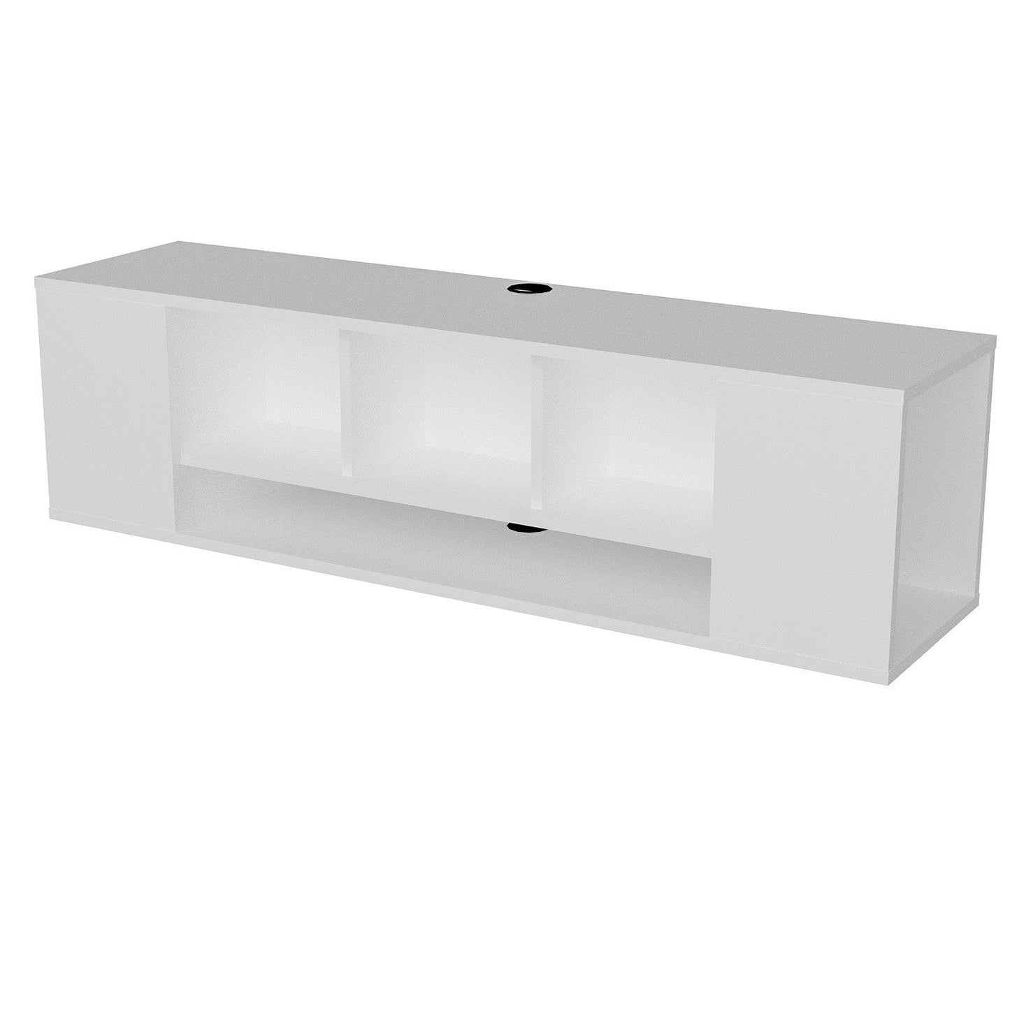 Floating TV Stand Paldi - White-PAL53FTS01 White 147 X 40.5 X 14.5 by DECOROTIKA | Souqify