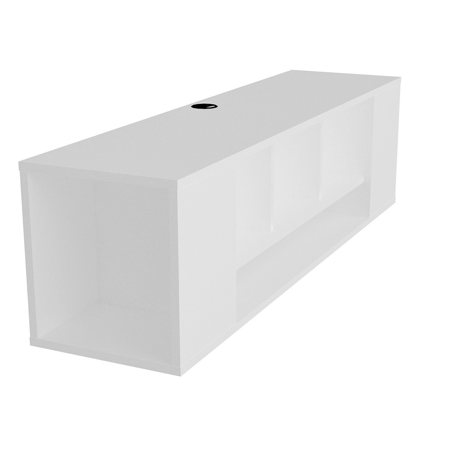 Floating TV Stand Paldi - White-PAL53FTS01 White 147 X 40.5 X 14.5 by DECOROTIKA | Souqify