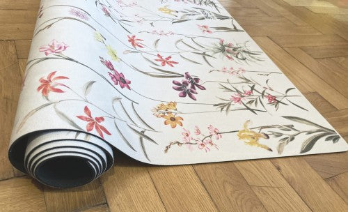 Flower Garden Big rubber mat Rectangular mat. Dimensions: 118cm x 180cm x 4mm by Dinkids-Gugu the Hero | Souqify