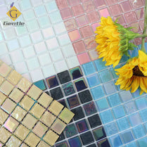 Foshan Factory Cheap Prices Porcelain Mosaique Bathroom Wall Square 25*25mm Rainbow Mosaic Swimming Pool Tile by Vivid Tiles | Souqify