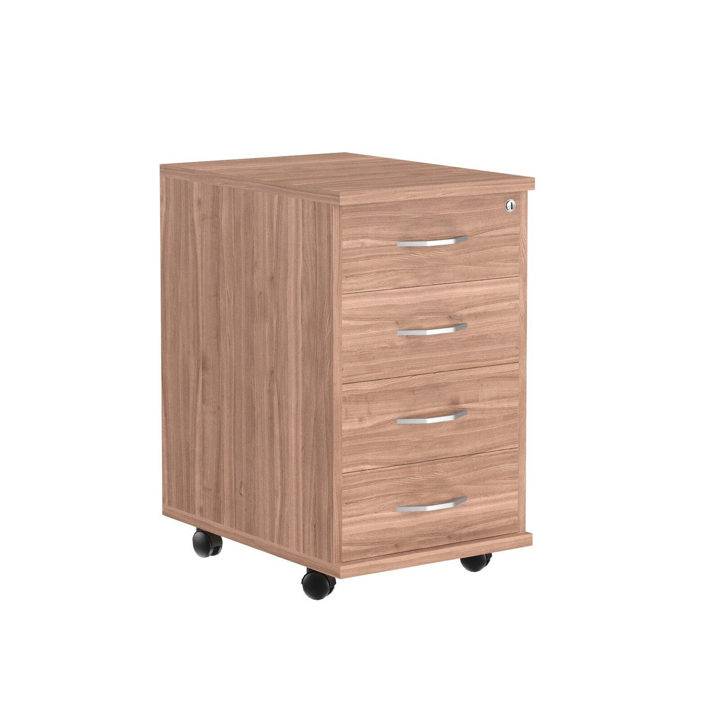 FOUR DRAWER MOBILE PEDESTAL, MADE IN E1 LAMINATE CHIPBOARD by Treejar | Souqify