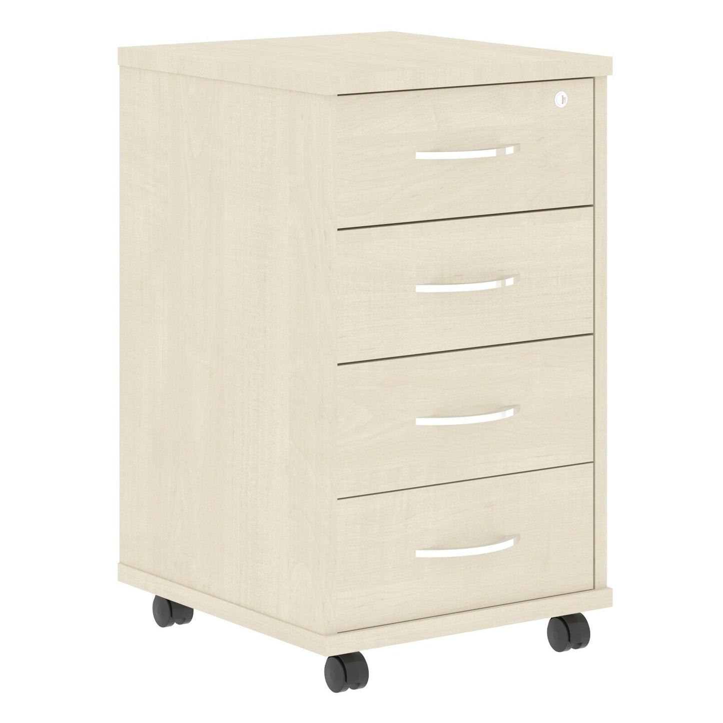 FOUR DRAWER MOBILE PEDESTAL, MADE IN E1 LAMINATE CHIPBOARD by Treejar | Souqify