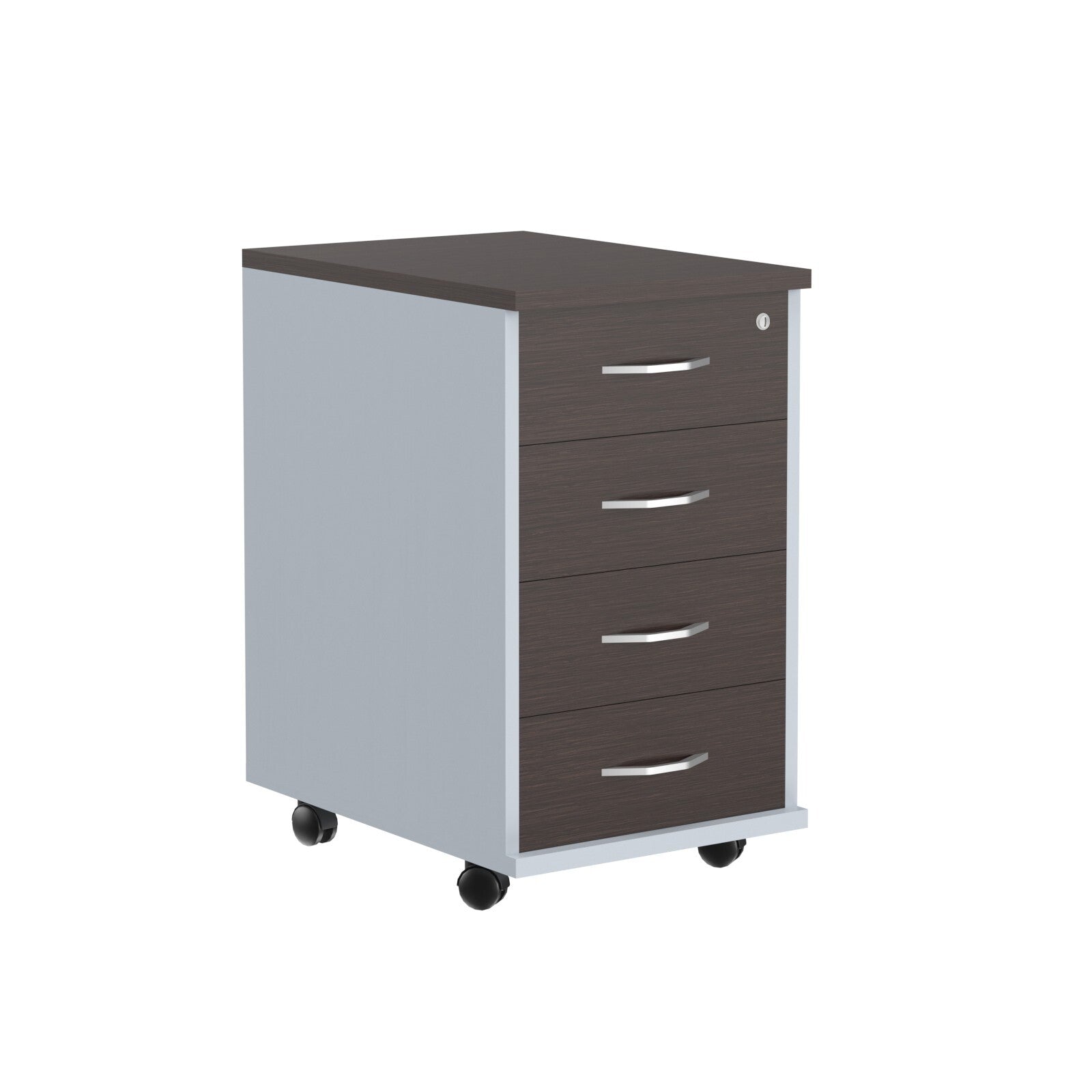 FOUR DRAWER MOBILE PEDESTAL, MADE IN E1 LAMINATE CHIPBOARD by Treejar | Souqify