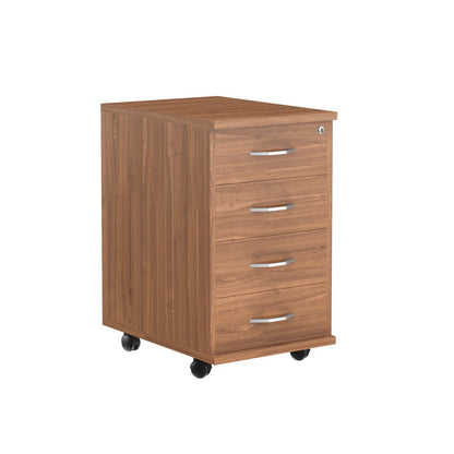 FOUR DRAWER MOBILE PEDESTAL, MADE IN E1 LAMINATE CHIPBOARD by Treejar | Souqify