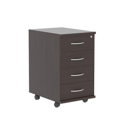 FOUR DRAWER MOBILE PEDESTAL, MADE IN E1 LAMINATE CHIPBOARD by Treejar | Souqify