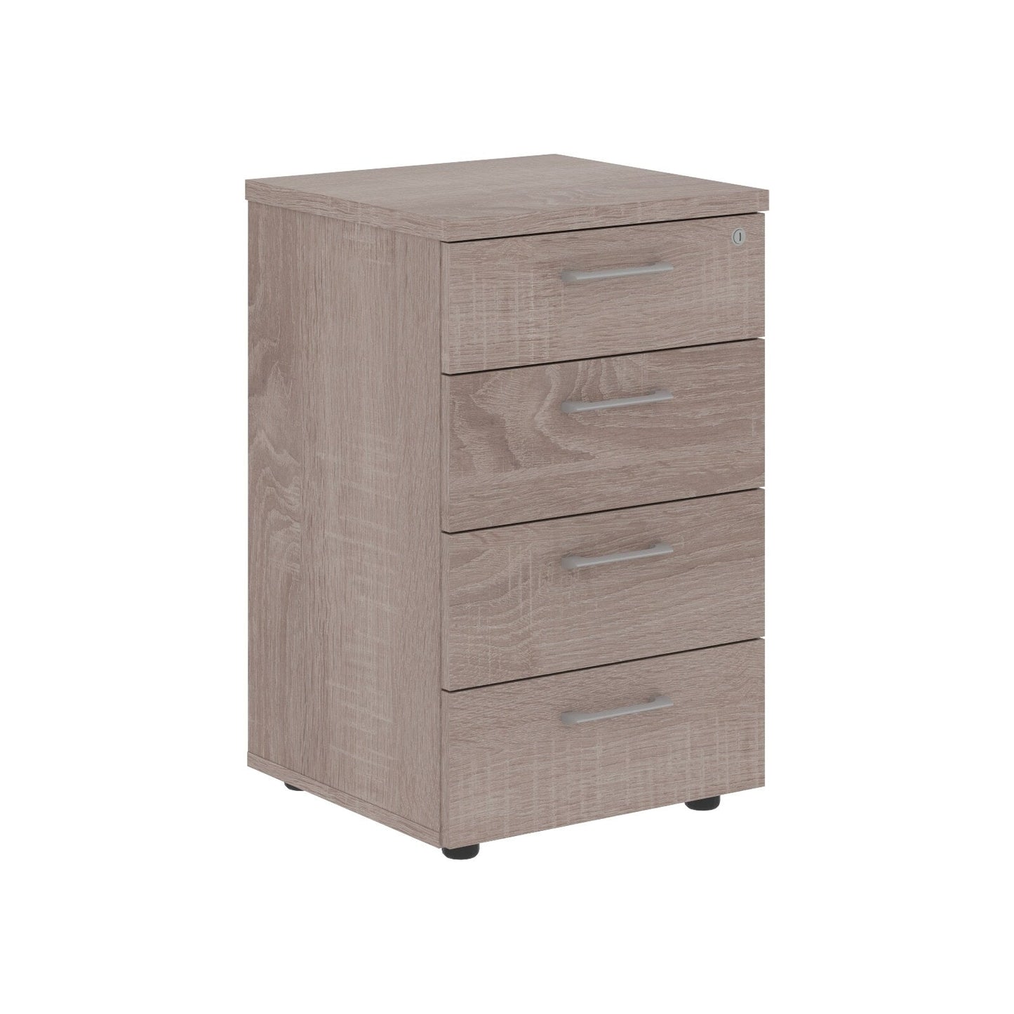 FOUR DRAWER PEDESTAL, MADE IN E1 LAMINATE CHIPBOARD by Treejar | Souqify