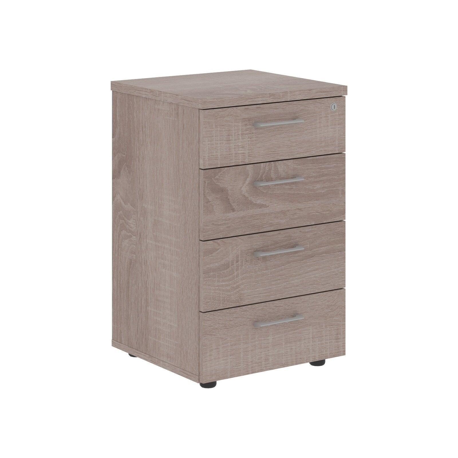 FOUR DRAWER PEDESTAL, MADE IN E1 LAMINATE CHIPBOARD by Treejar | Souqify