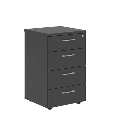 FOUR DRAWER PEDESTAL, MADE IN E1 LAMINATE CHIPBOARD by Treejar | Souqify