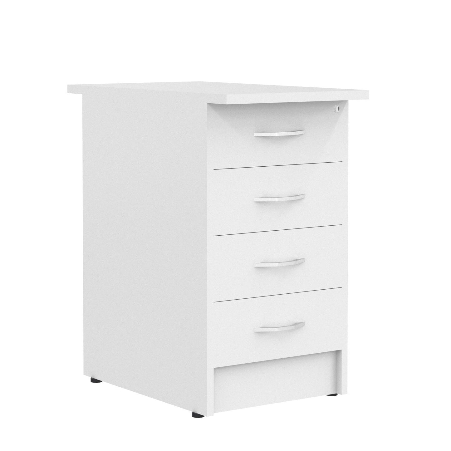 FOUR DRAWER PEDESTAL, MADE IN E1 LAMINATE CHIPBOARD by Treejar | Souqify