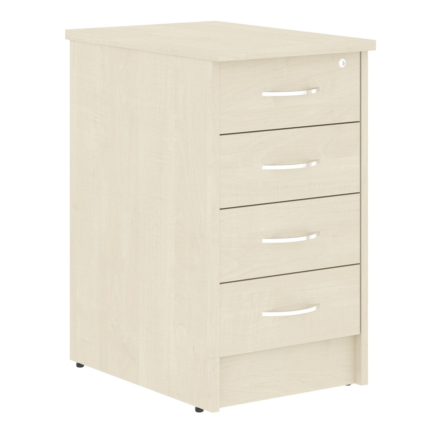 FOUR DRAWER PEDESTAL, MADE IN E1 LAMINATE CHIPBOARD by Treejar | Souqify