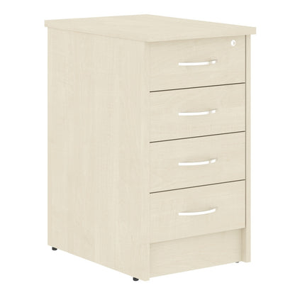 FOUR DRAWER PEDESTAL, MADE IN E1 LAMINATE CHIPBOARD by Treejar | Souqify