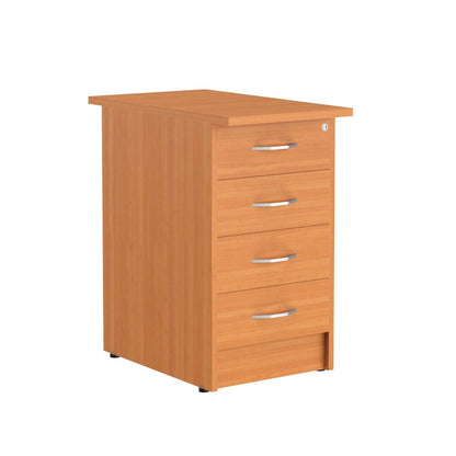 FOUR DRAWER PEDESTAL, MADE IN E1 LAMINATE CHIPBOARD by Treejar | Souqify