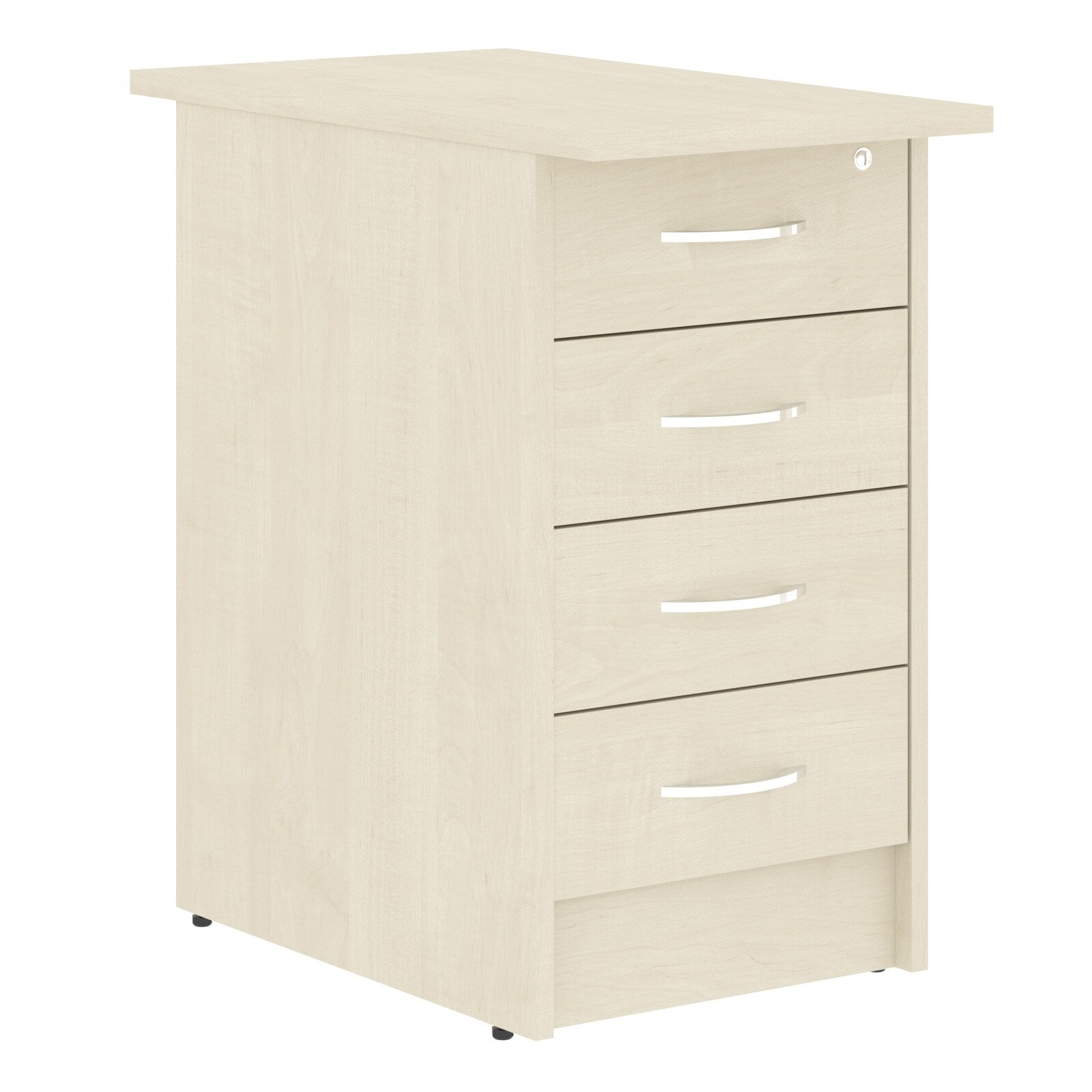 FOUR DRAWER PEDESTAL, MADE IN E1 LAMINATE CHIPBOARD by Treejar | Souqify