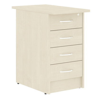 FOUR DRAWER PEDESTAL, MADE IN E1 LAMINATE CHIPBOARD by Treejar | Souqify