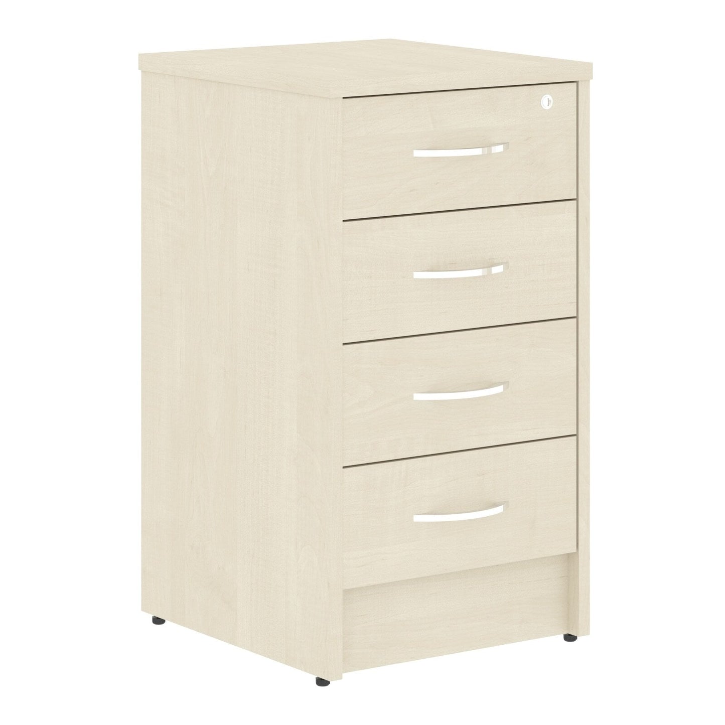 FOUR DRAWER PEDESTAL, MADE IN E1 LAMINATE CHIPBOARD by Treejar | Souqify