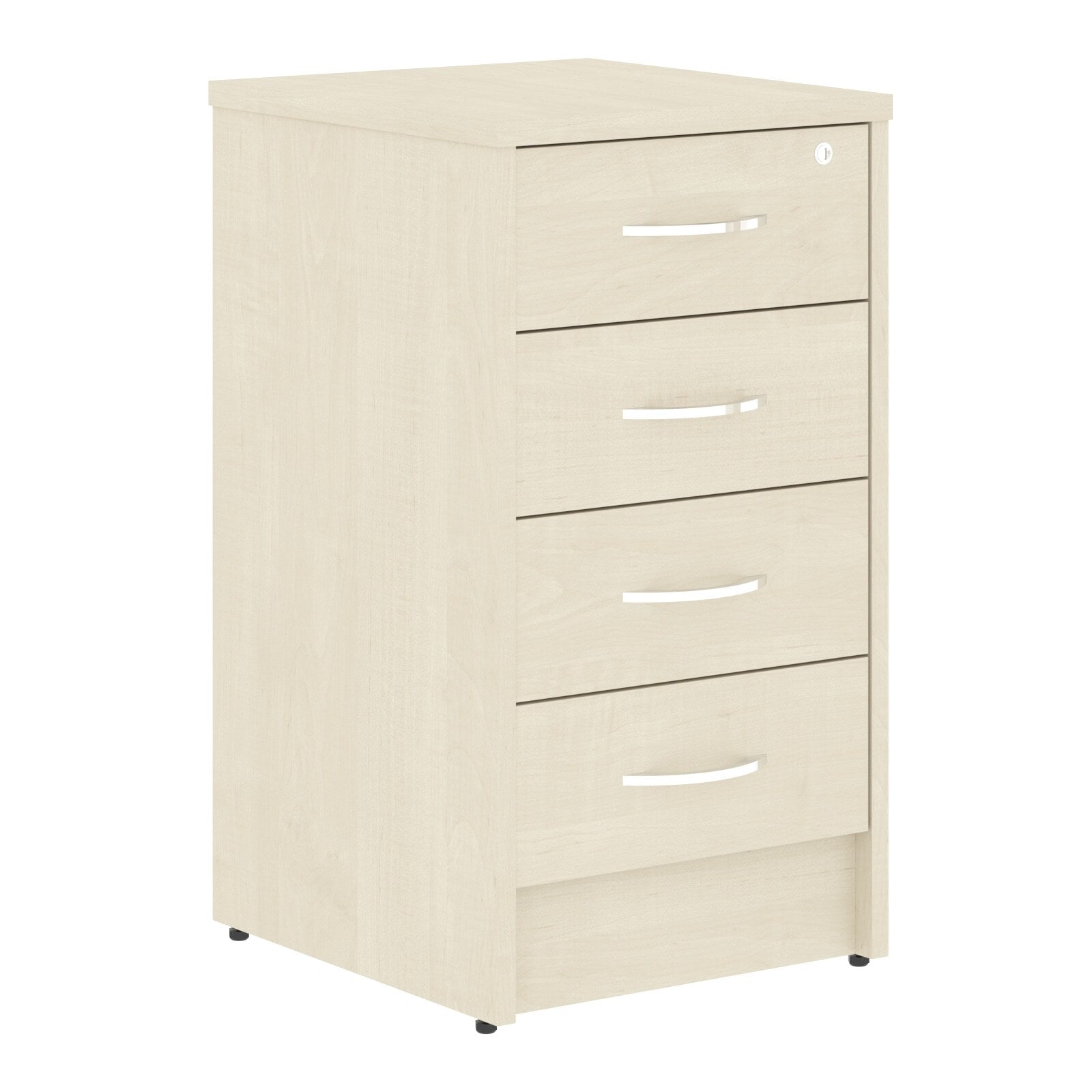 FOUR DRAWER PEDESTAL, MADE IN E1 LAMINATE CHIPBOARD by Treejar | Souqify