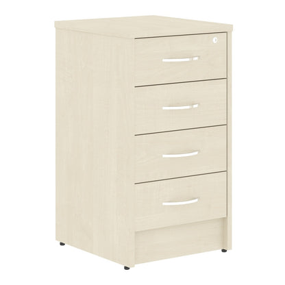 FOUR DRAWER PEDESTAL, MADE IN E1 LAMINATE CHIPBOARD by Treejar | Souqify