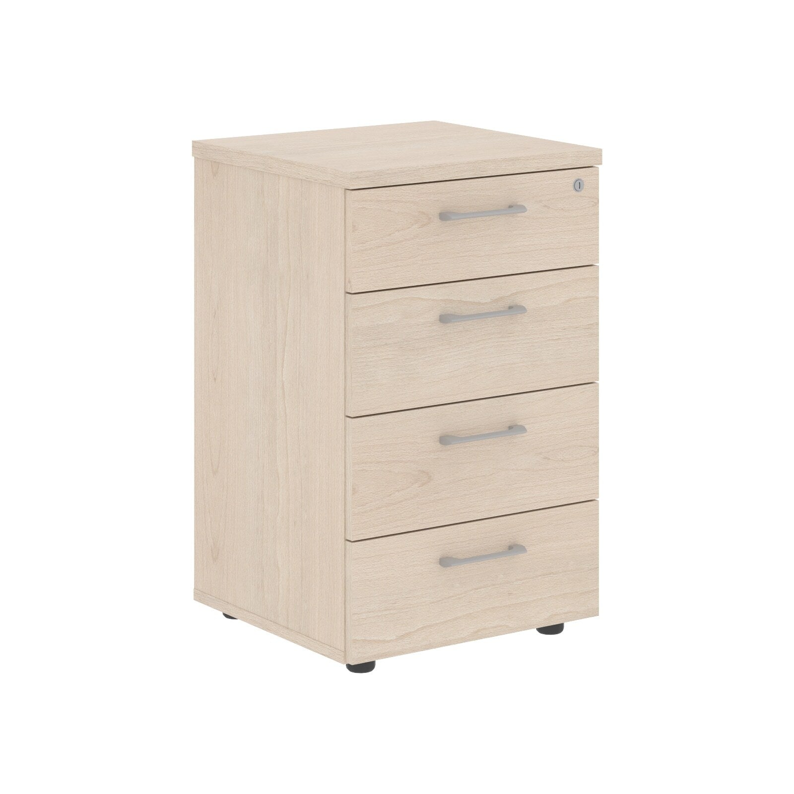 FOUR DRAWER PEDESTAL, MADE IN E1 LAMINATE CHIPBOARD by Treejar | Souqify