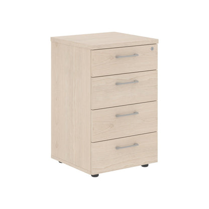 FOUR DRAWER PEDESTAL, MADE IN E1 LAMINATE CHIPBOARD by Treejar | Souqify