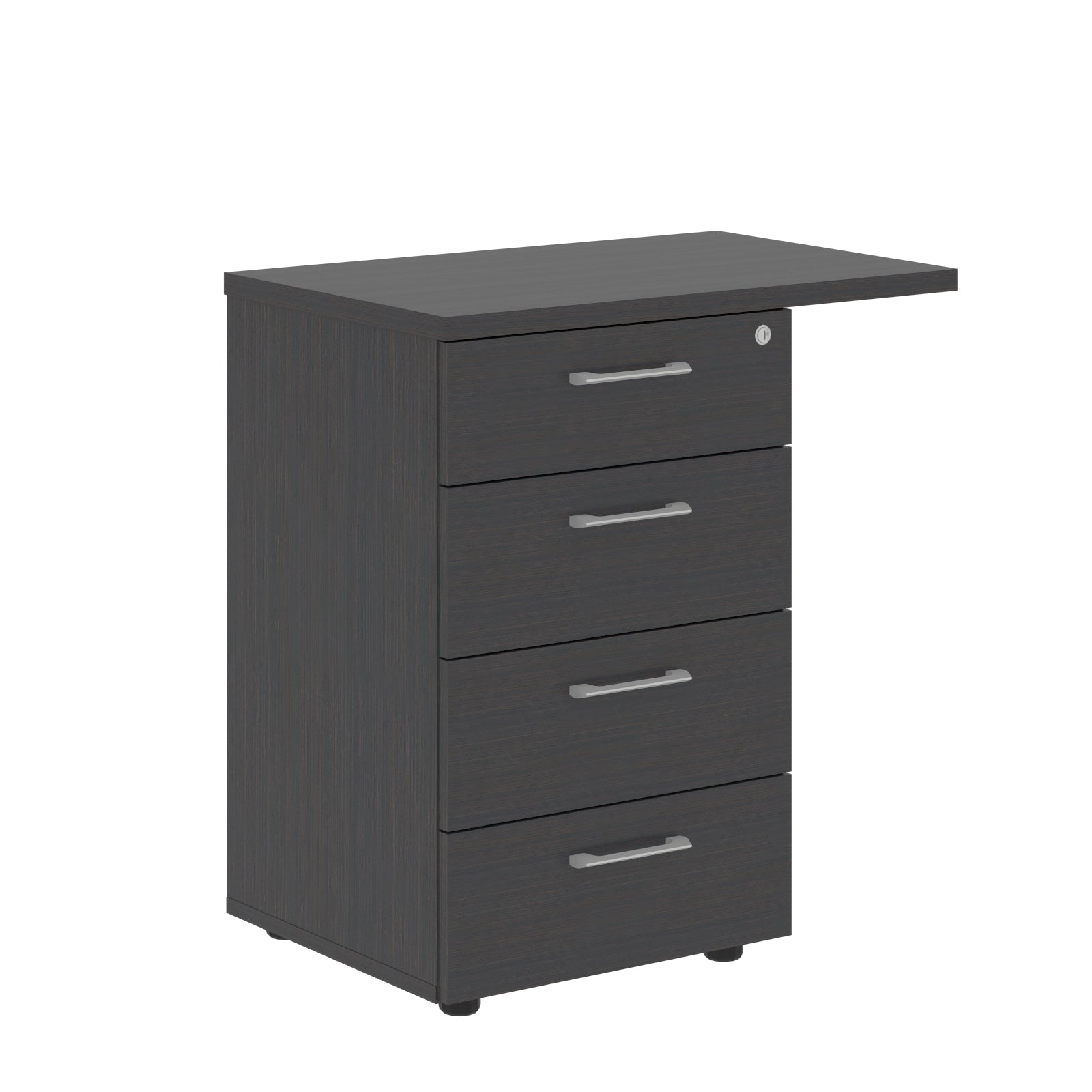 FOUR DRAWER PEDESTAL, MADE IN E1 LAMINATE CHIPBOARD by Treejar | Souqify