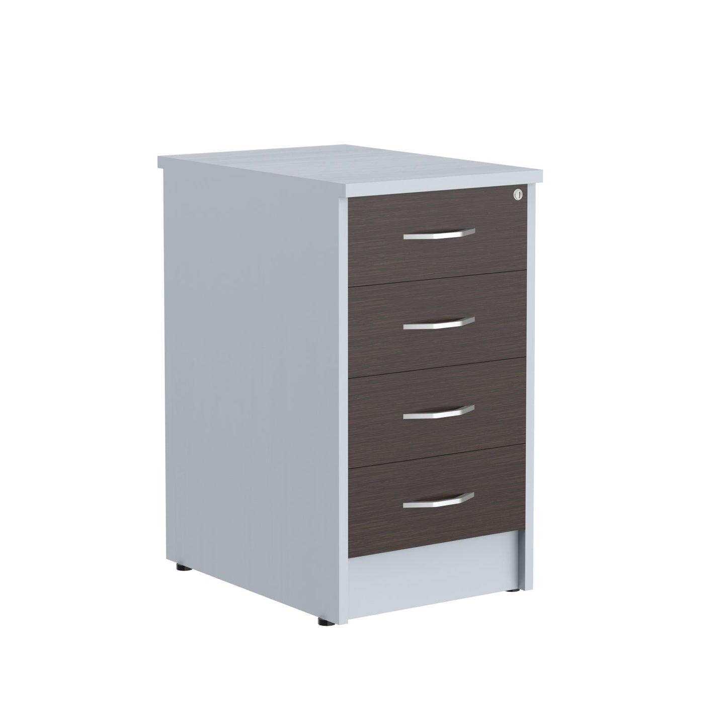 FOUR DRAWER PEDESTAL, MADE IN E1 LAMINATE CHIPBOARD by Treejar | Souqify