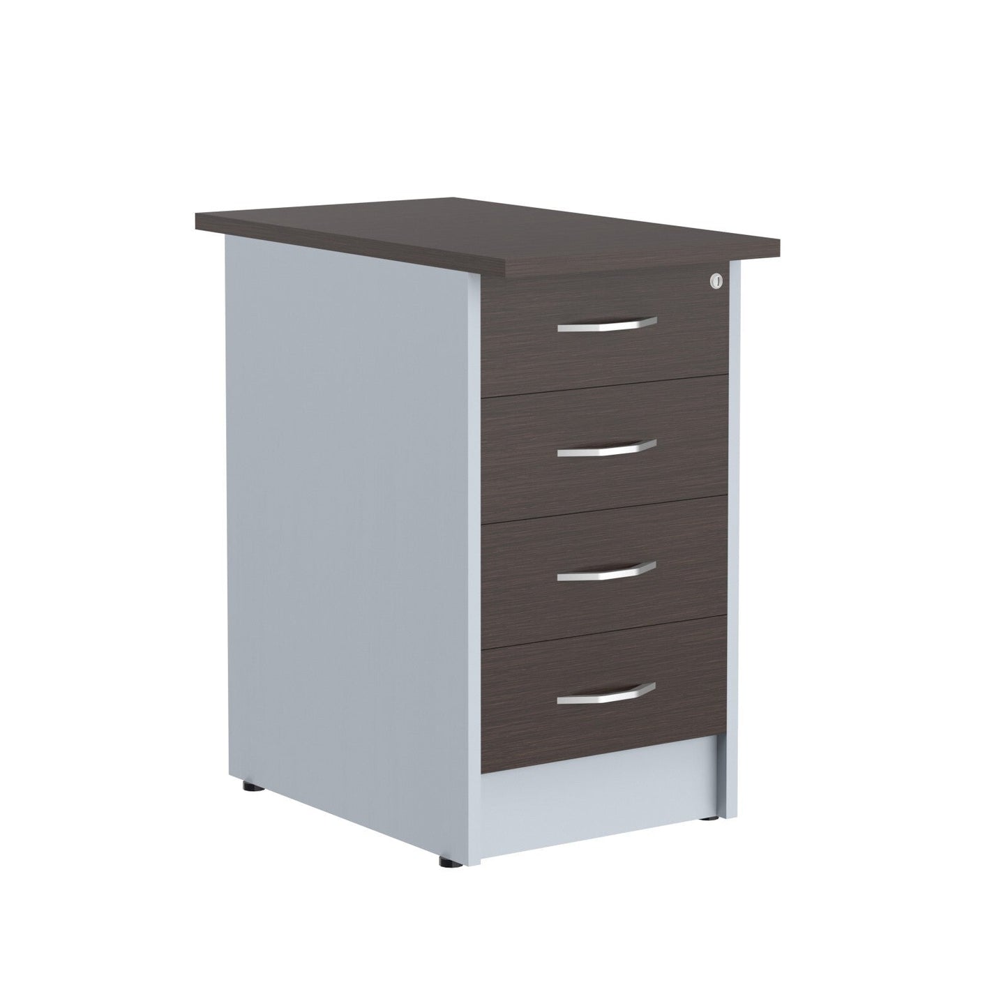 FOUR DRAWER PEDESTAL, MADE IN E1 LAMINATE CHIPBOARD by Treejar | Souqify